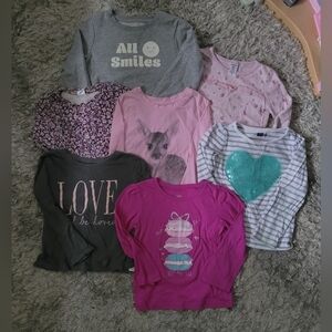 Girls Long Sleeve Shirt Bundle 4T